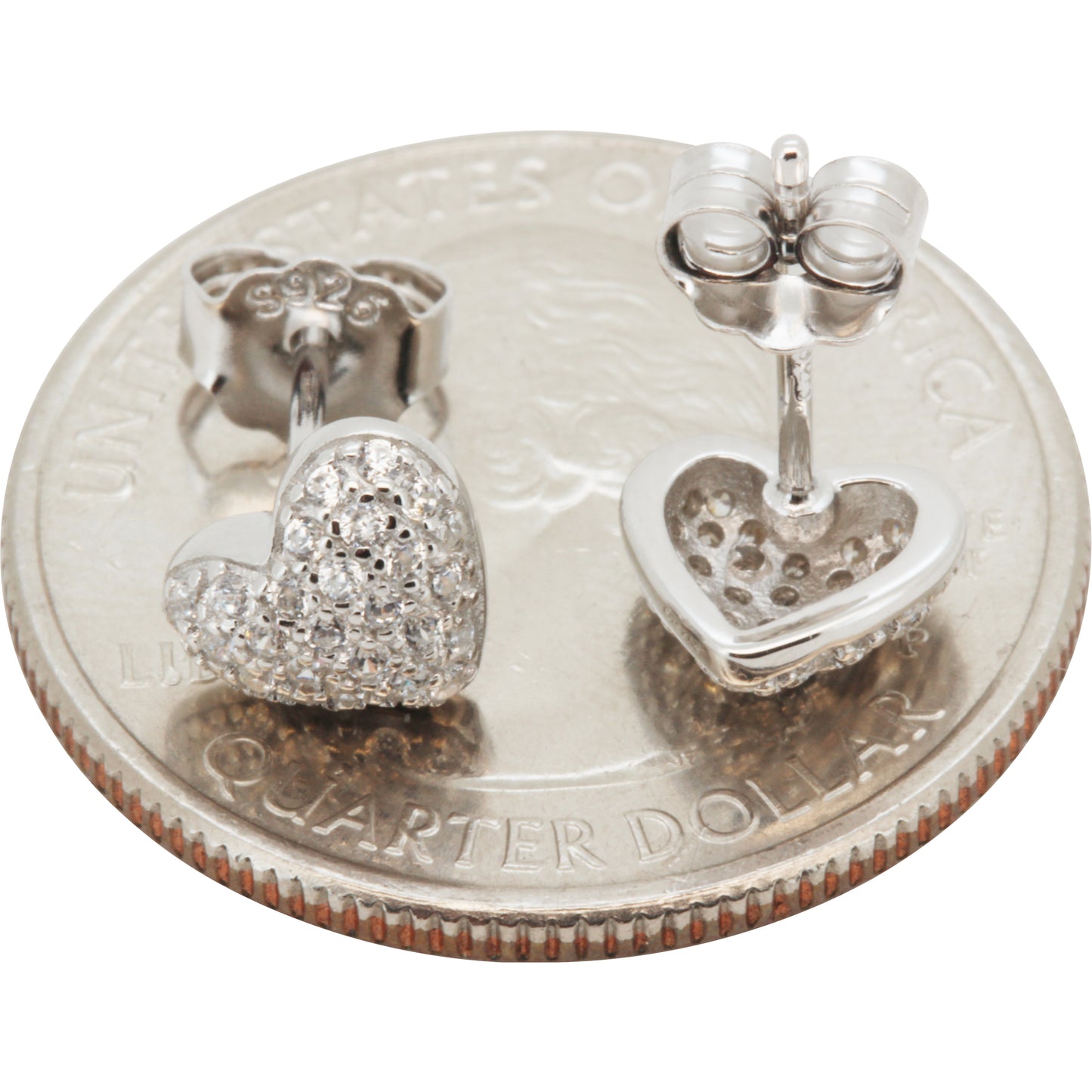 8mm Puffy Heart Studs