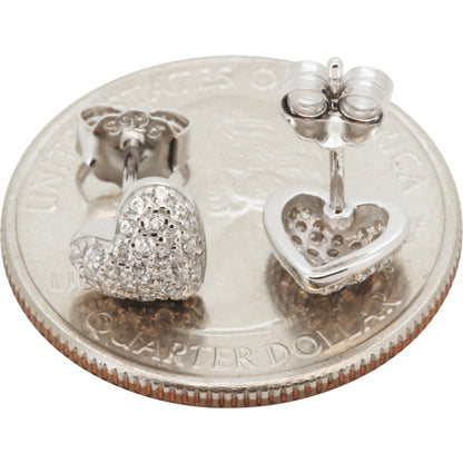 8mm Puffy Heart Studs