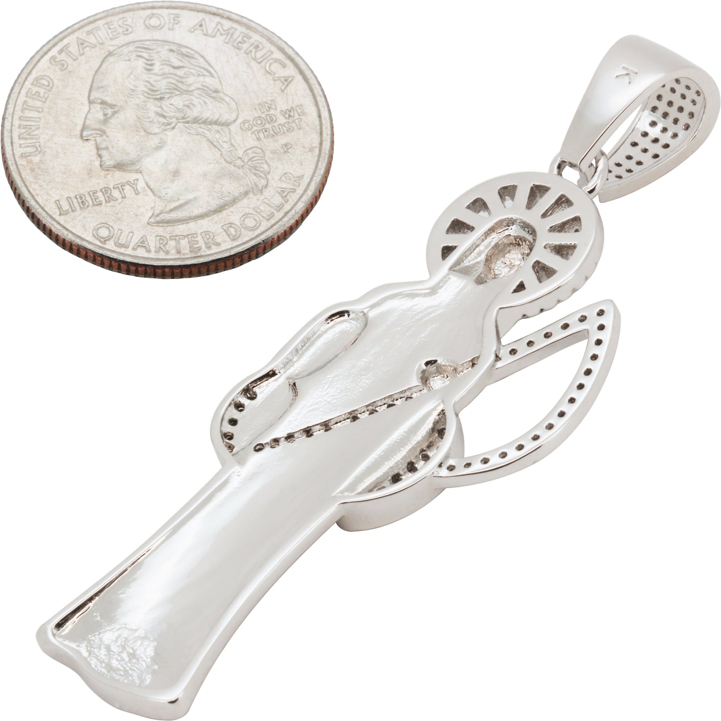 Santa Muerte Grim Reaper Pendant