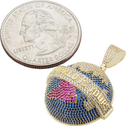 The World Is Yours Globe Pendant S