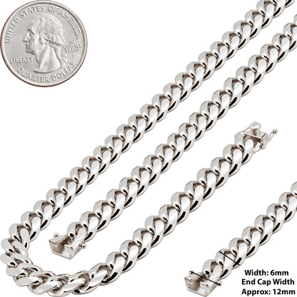 6mm Miami Cuban Link Chain 24"