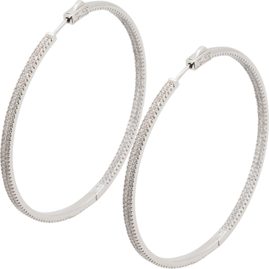 3x60mm Pavé Hoops