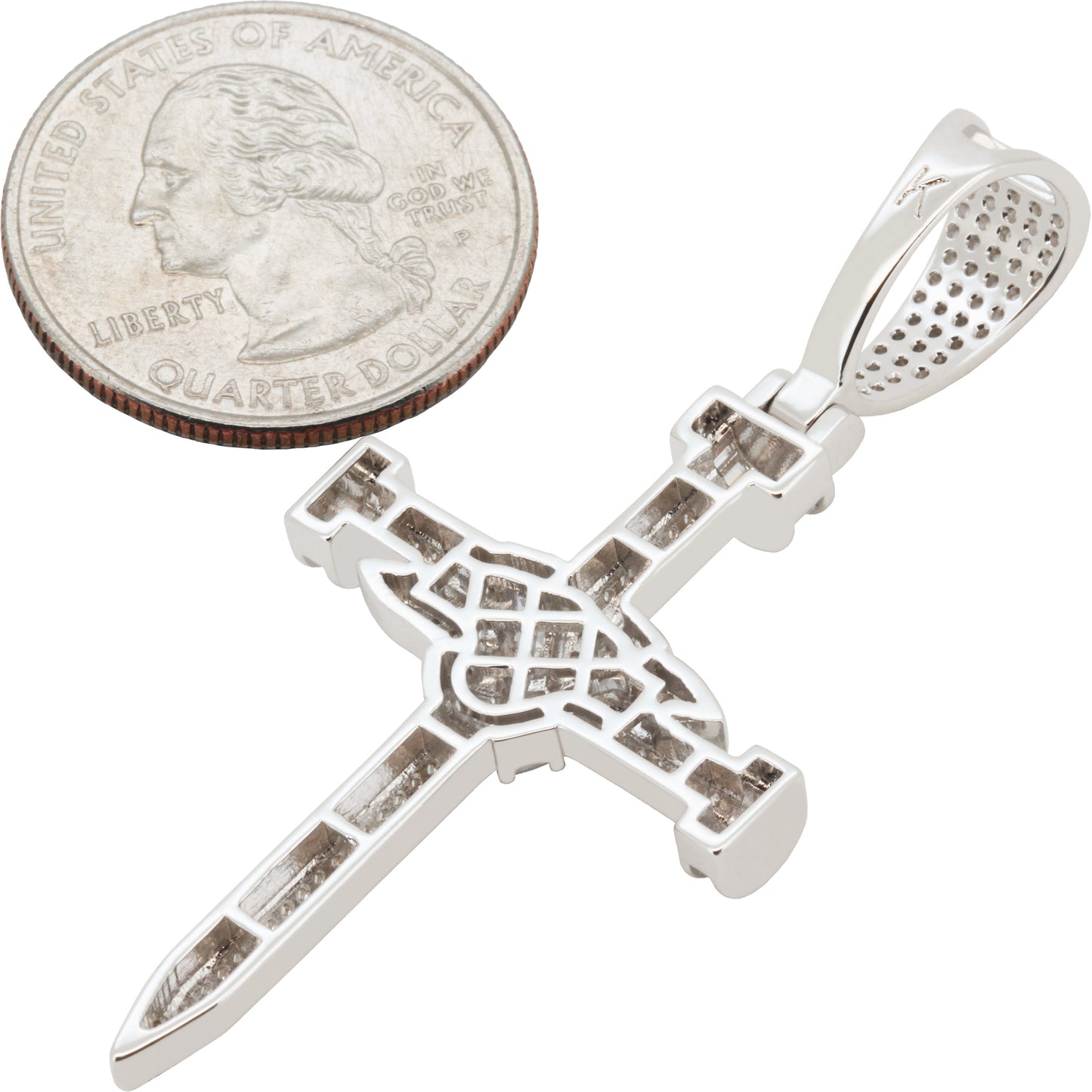 Knot Nail Cross Pendant