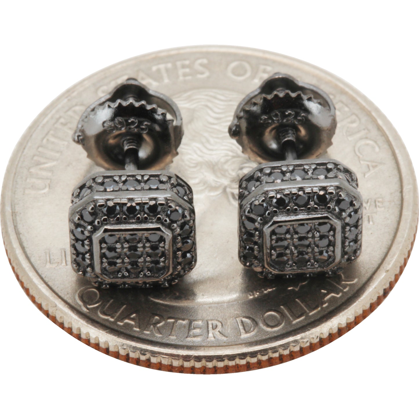 7mm Moissanite Square Studs