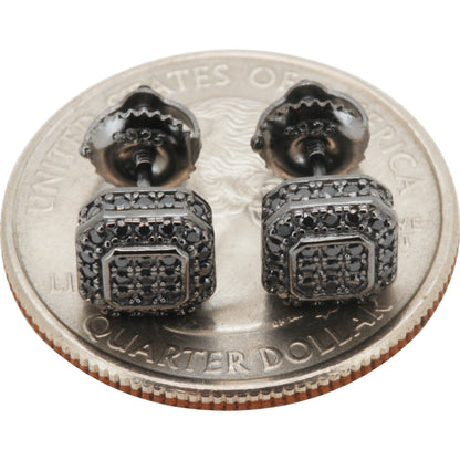 7mm Moissanite Square Studs
