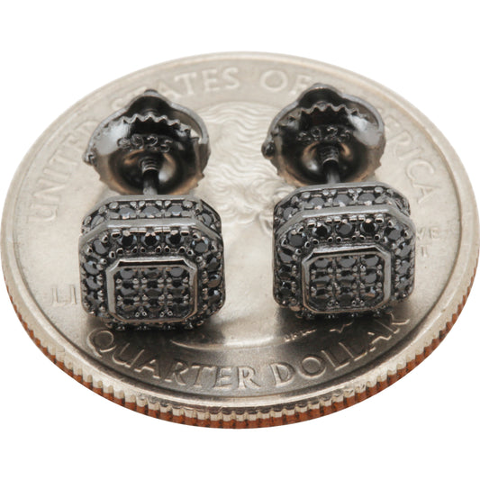 7mm Moissanite Square Studs