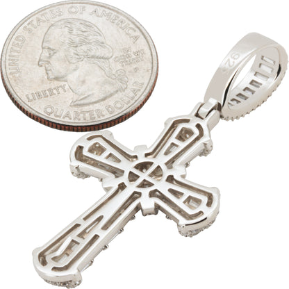 Baguette Knot Cross Pendant