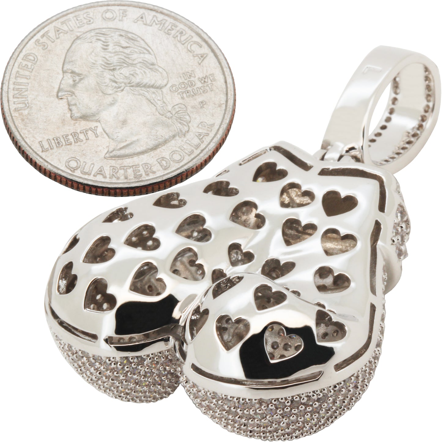 Reverse Set Boxing Gloves Pendant