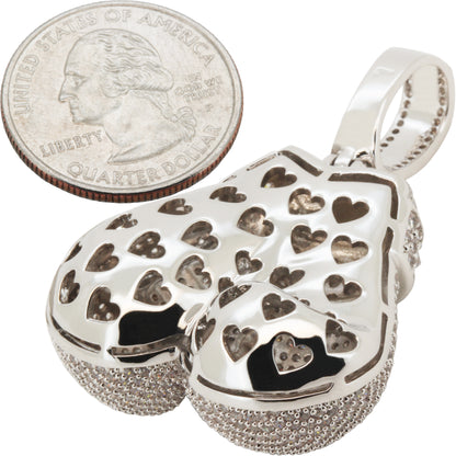 Reverse Set Boxing Gloves Pendant