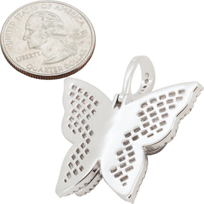 Baguette Butterfly Pendant