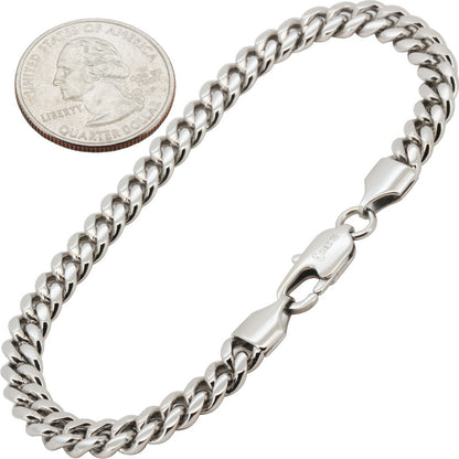6mm Miami Cuban Link Bracelet 8"