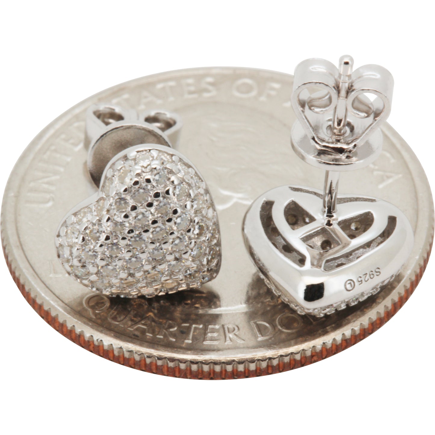 10mm Puffy Heart Studs
