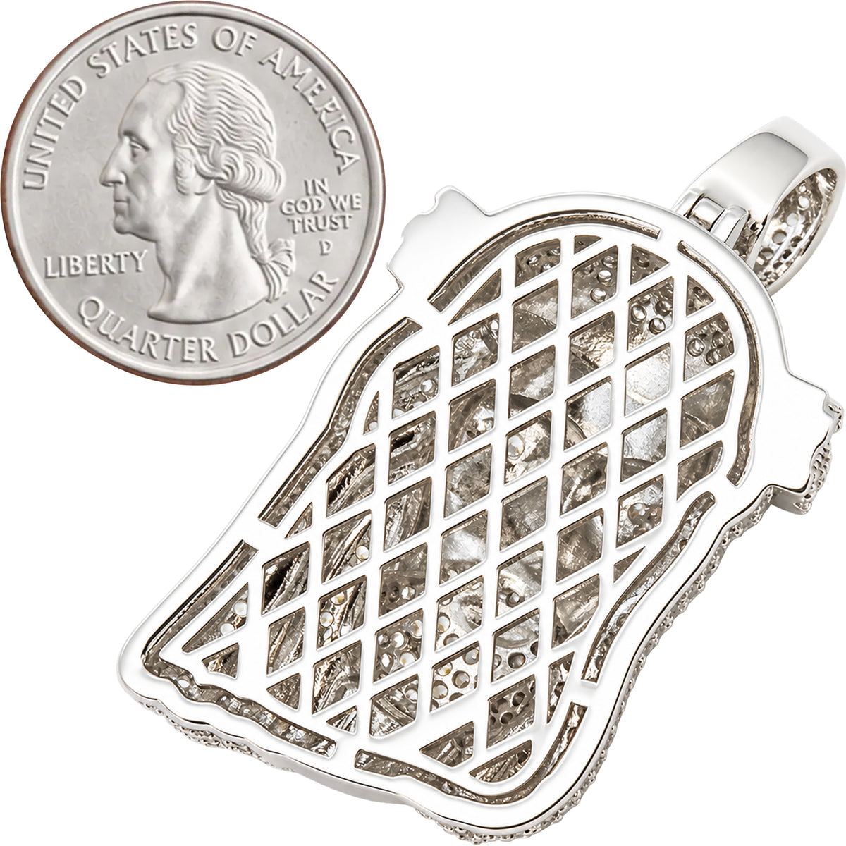 Marquise Crown Jesus Piece Pendant