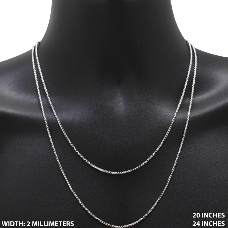 2mm Box Chain 20"