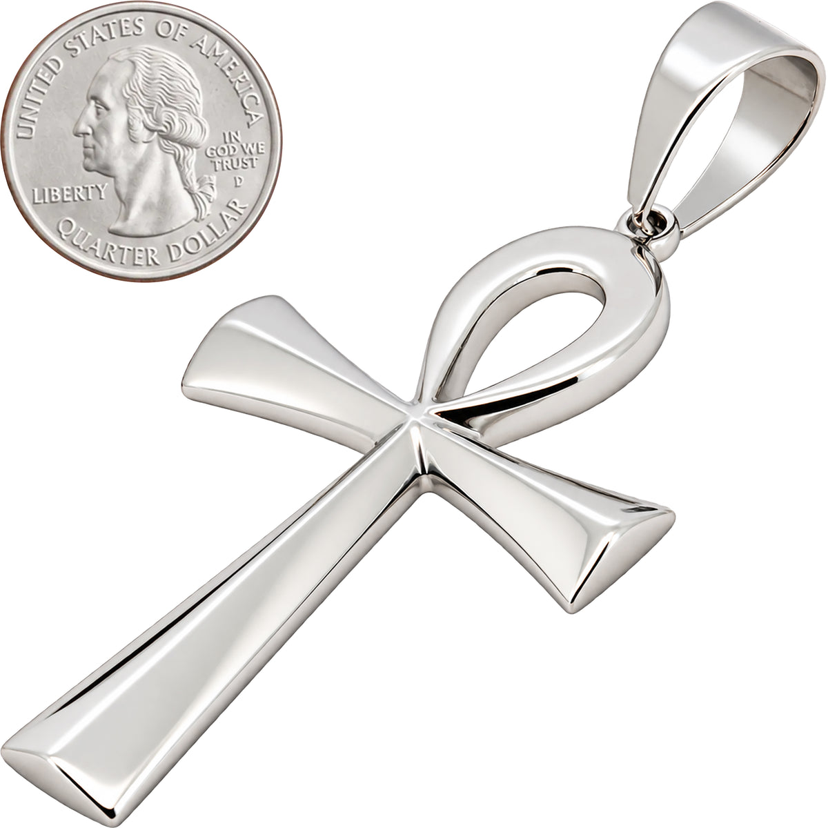 Plain Egyptian Ankh Cross Pendant L