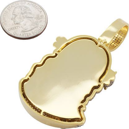 Two-Tone Jesus Piece Pendant M
