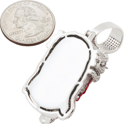 Enamel Bleeding Jesus Piece Pendant