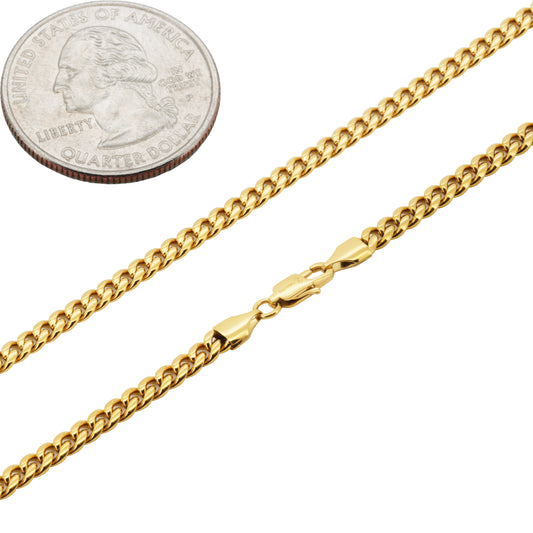 3mm Miami Cuban Link Bracelet 7.5"