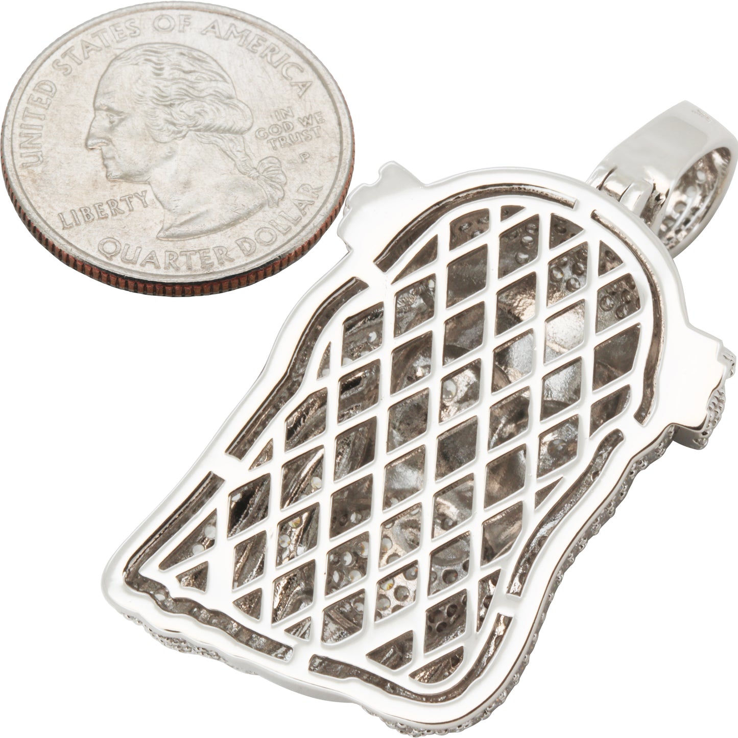 Marquise Crown Jesus Piece Pendant