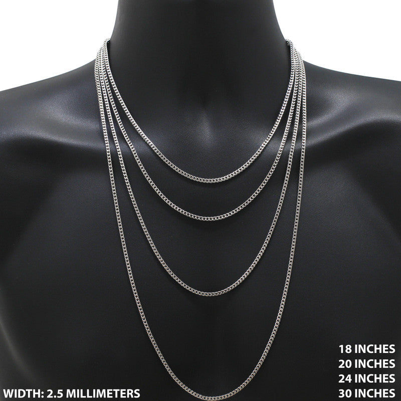 2.5mm Franco Chain 18"
