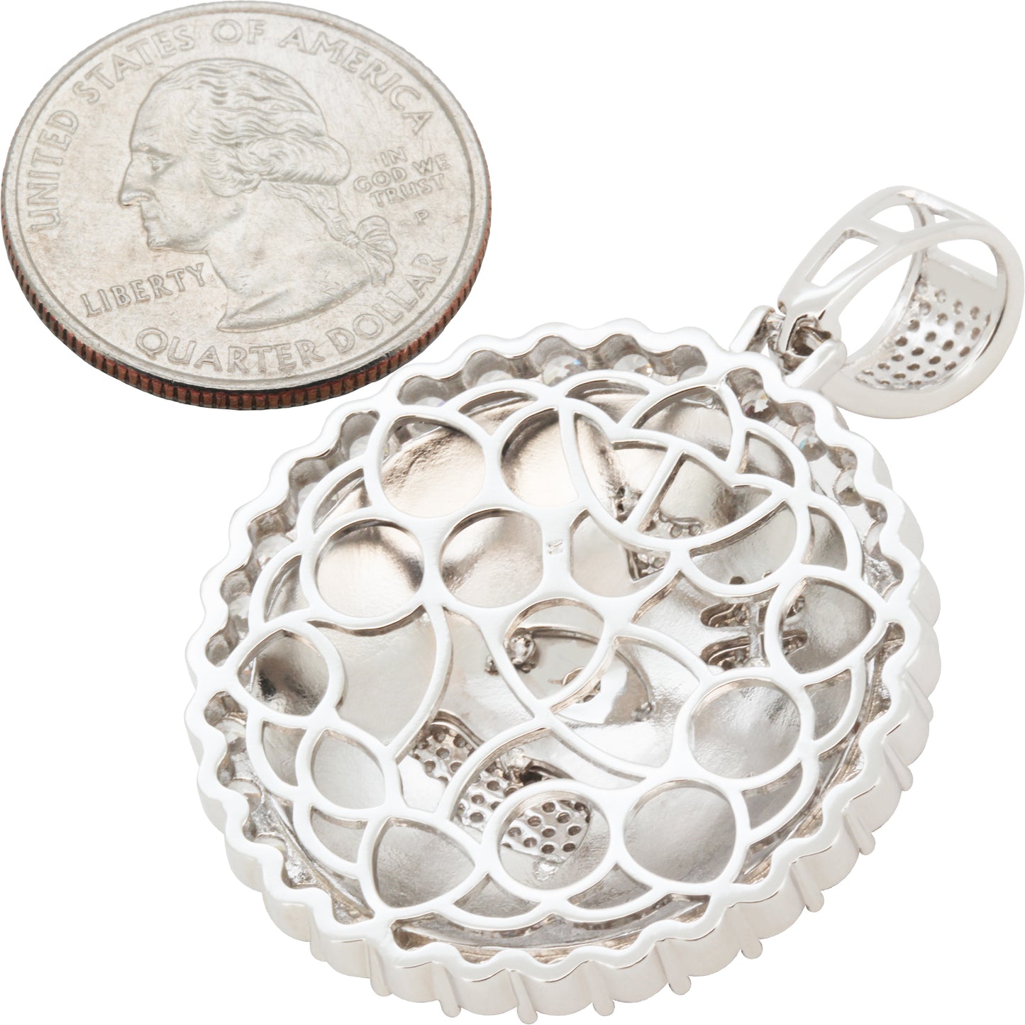 Egyptian Accent Symbols Circle Pendant