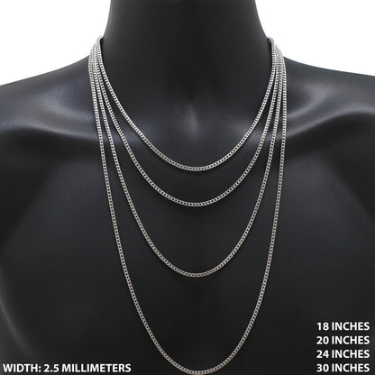 2.5mm Franco Chain 24"