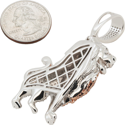 Two-Tone Lion Body Pendant