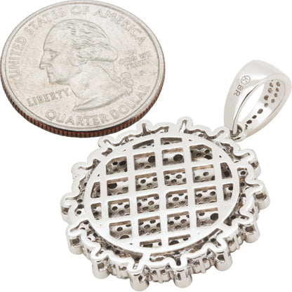 Bezel Set Cluster Circle Pendant