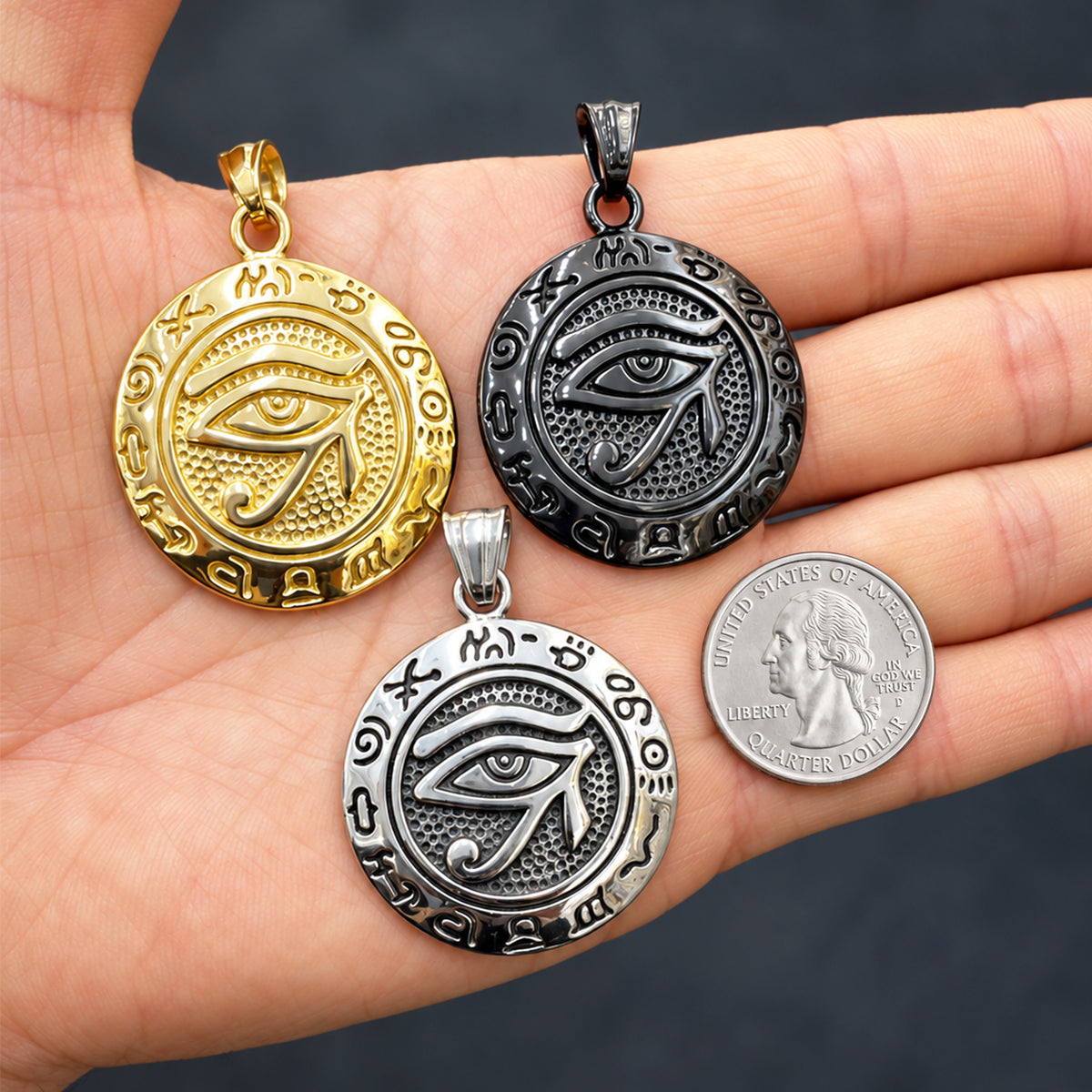 Eye of Horus Medallion Pendant