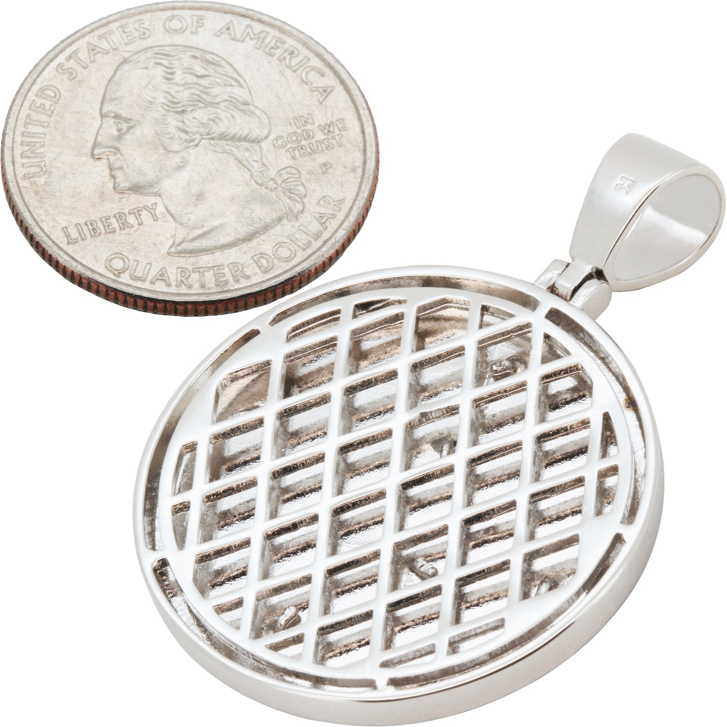 Virgin Mary Medallion Pendant L