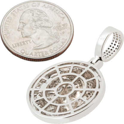 Lion Head Circle Pendant