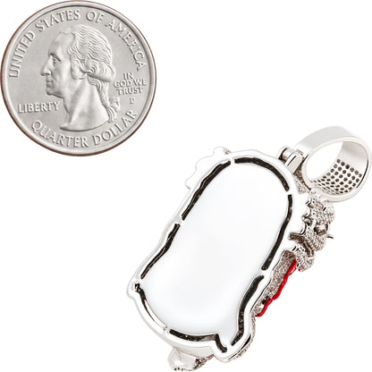Enamel Bleeding Jesus Piece Pendant S