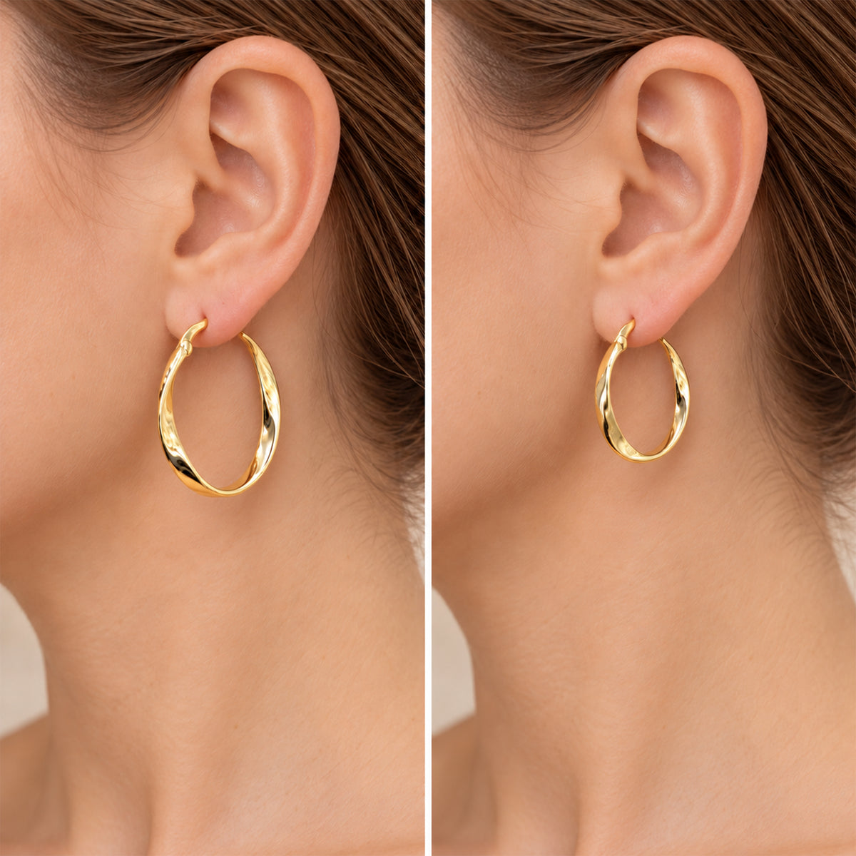 4x30mm Twisted Hoops M