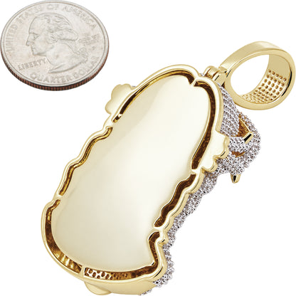 Two-Tone Jesus Piece Pendant M