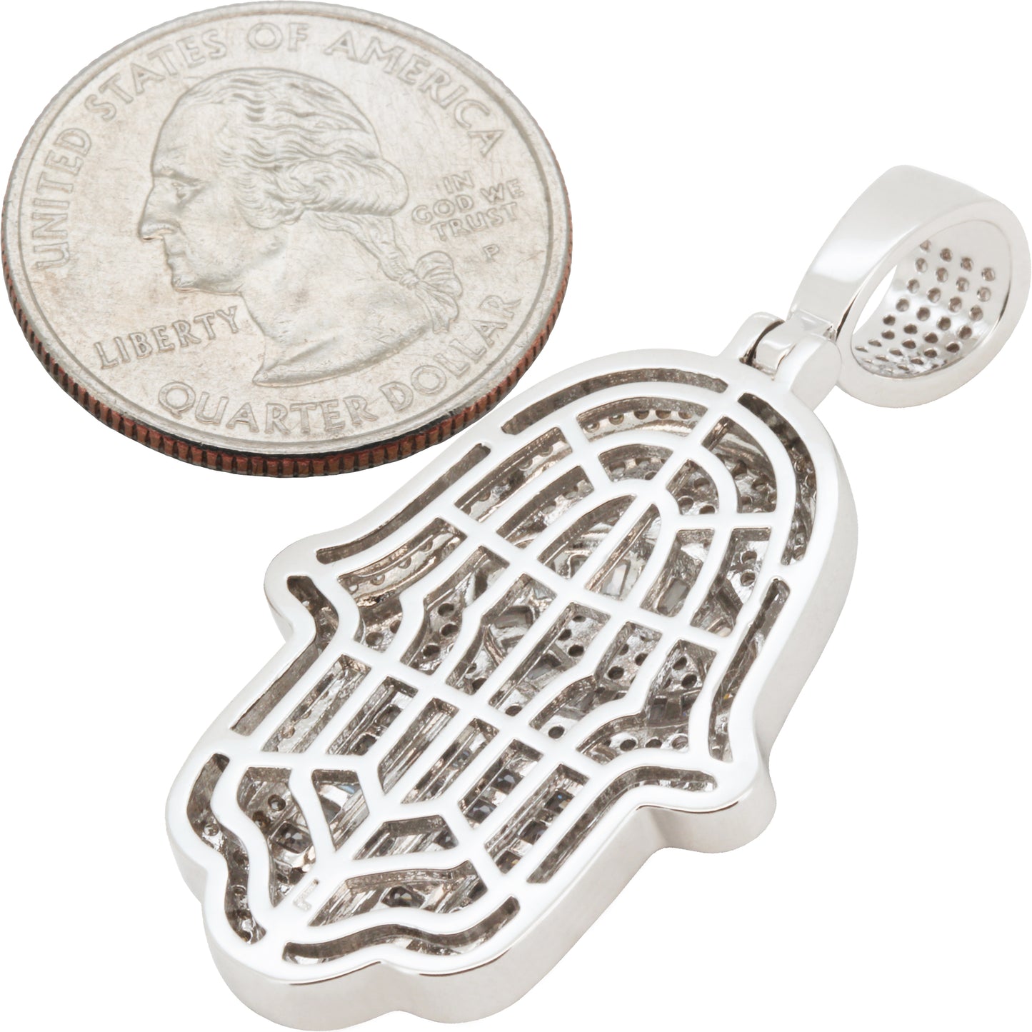 Evil Eye Hamsa Hand Pendant