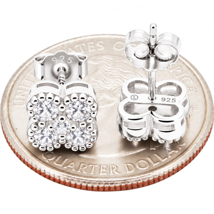 8mm Clover Studs