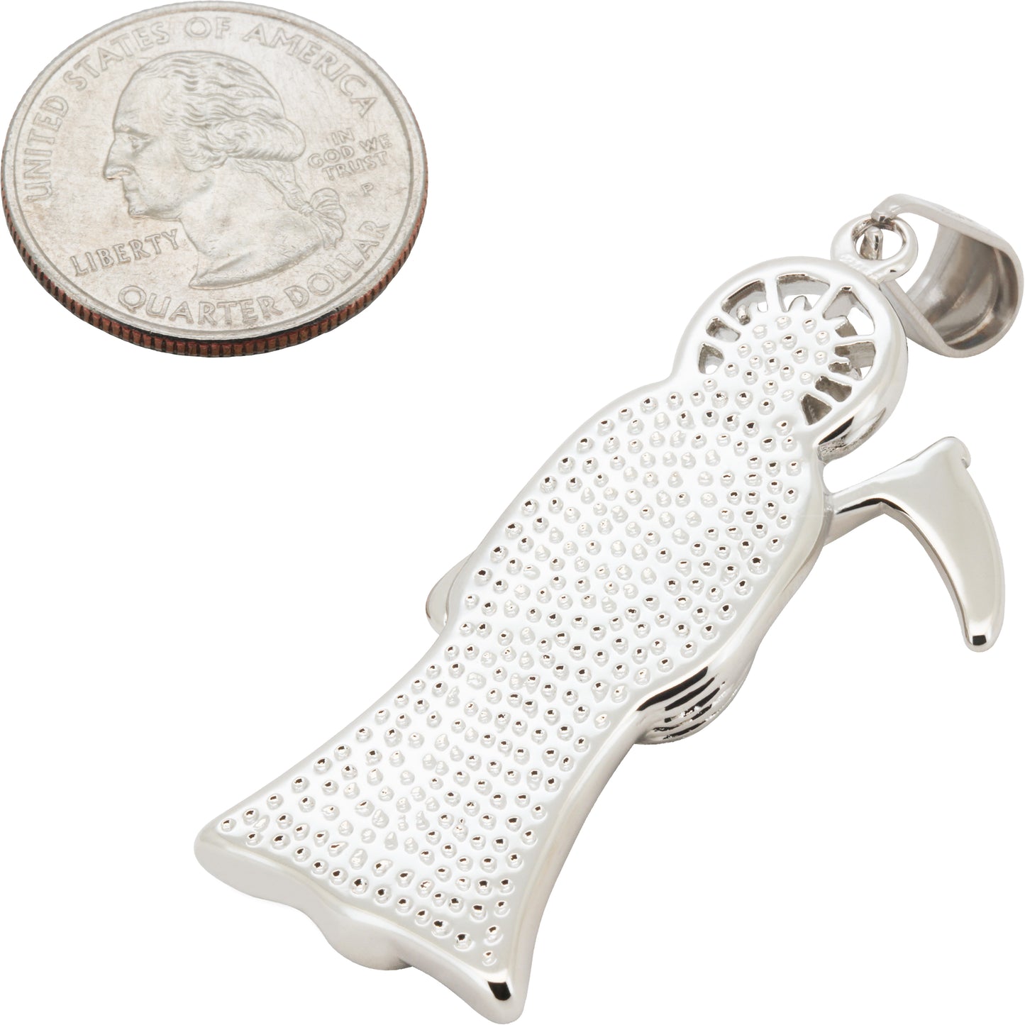 Santa Muerte Grim Reaper Pendant