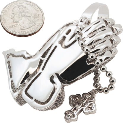 Praying Folded Hands Rosary Pendant