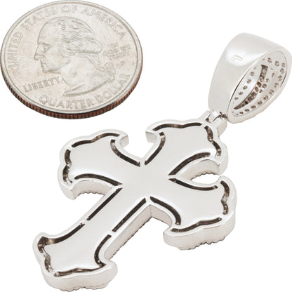 Cluster Flared Cross Pendant