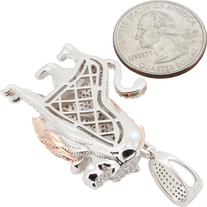 Moissanite Lion Pendant