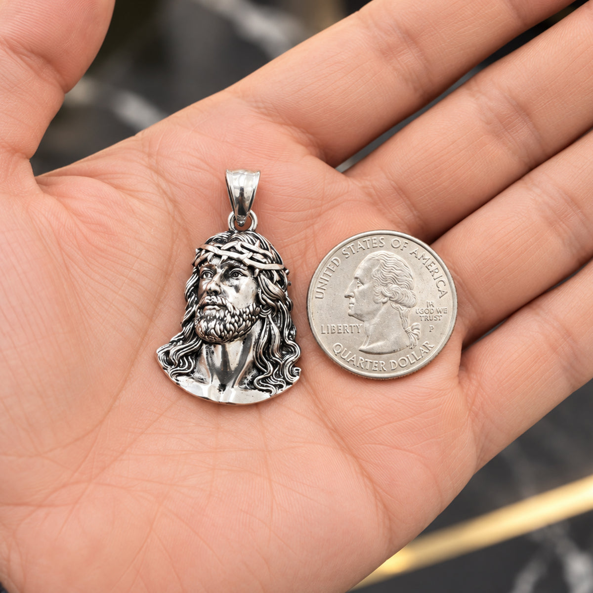 Crown Of Thorns Jesus Piece Pendant