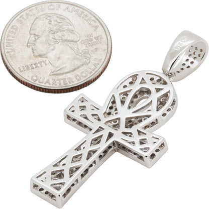 Cluster Ankh Cross Pendant