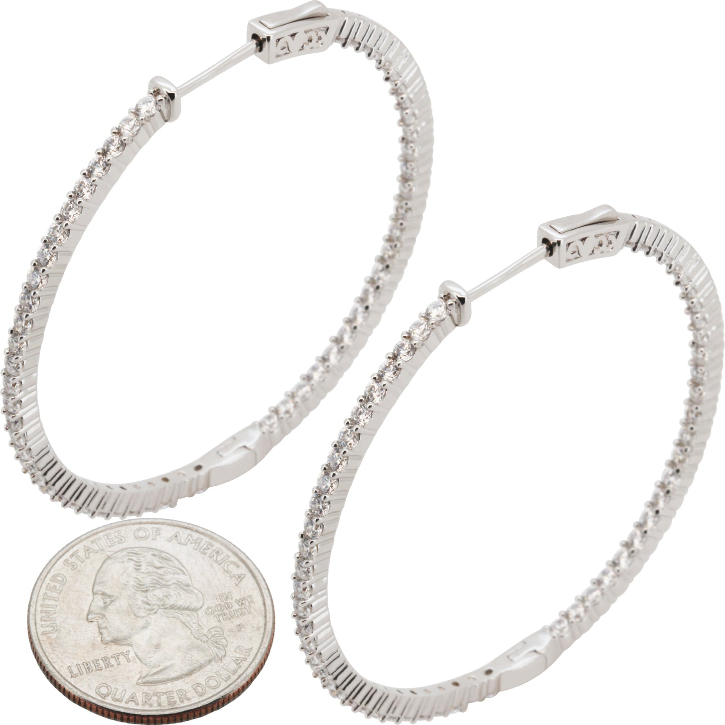 2mm x 50 mm Pavé Hoops