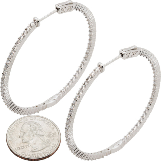 2mm x 50 mm Pavé Hoops