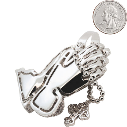 Praying Folded Hands Rosary Pendant