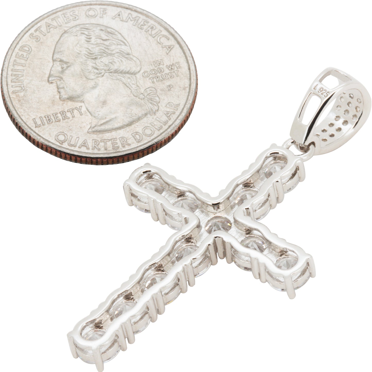 5mm Tennis Cross Pendant