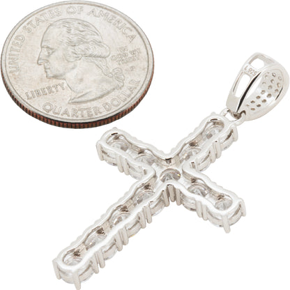 5mm Tennis Cross Pendant