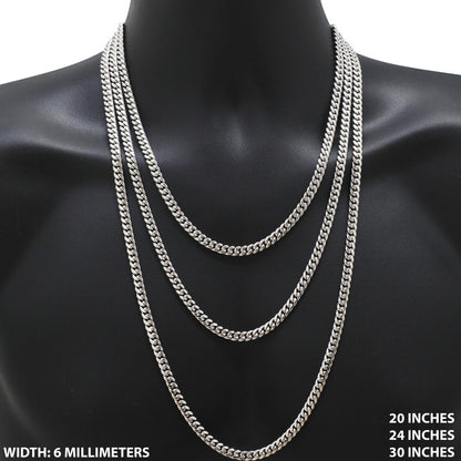 6mm Miami Cuban Link Chain 20"