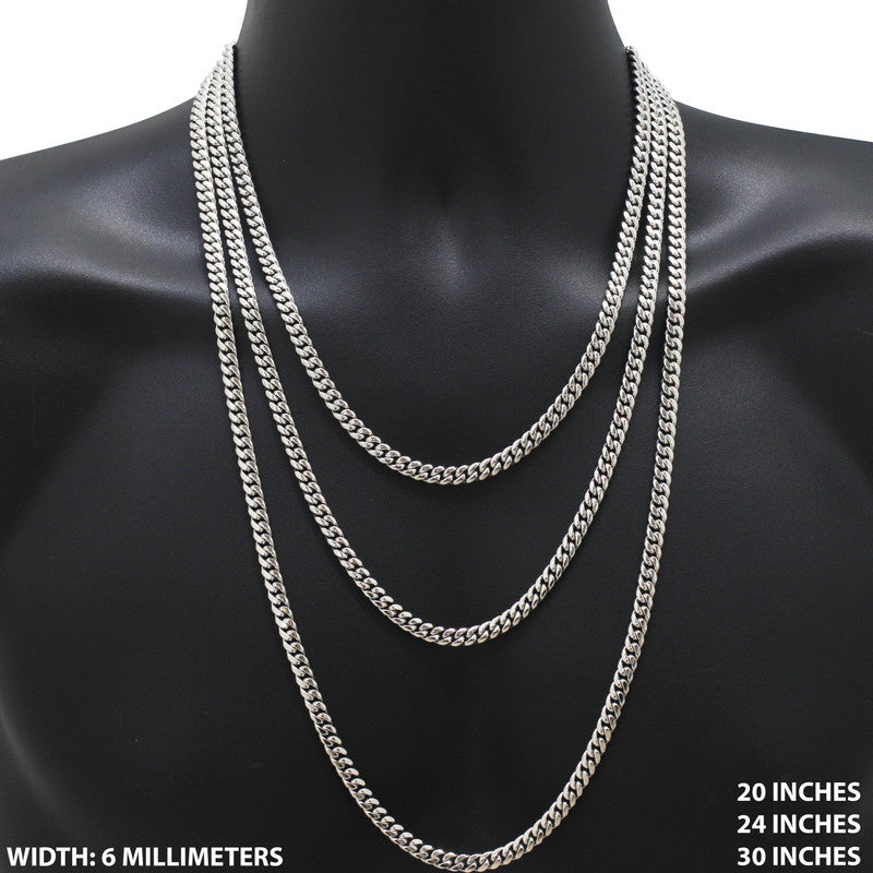 6mm Miami Cuban Link Chain 30"