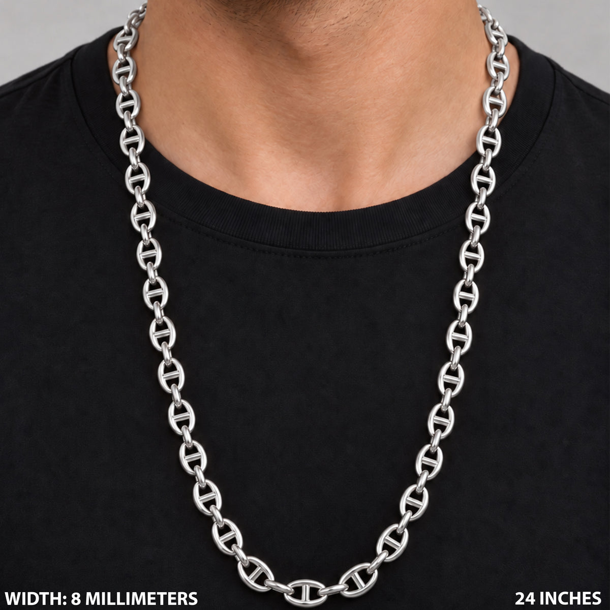 8mm Mariner Link Chain 24"